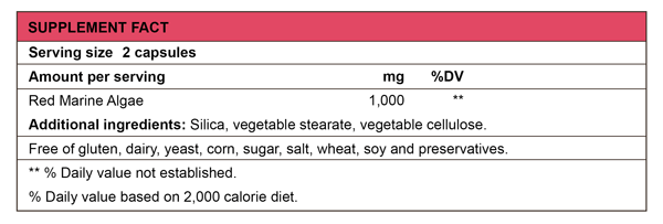 Esteem Red Marine Algae Supplement