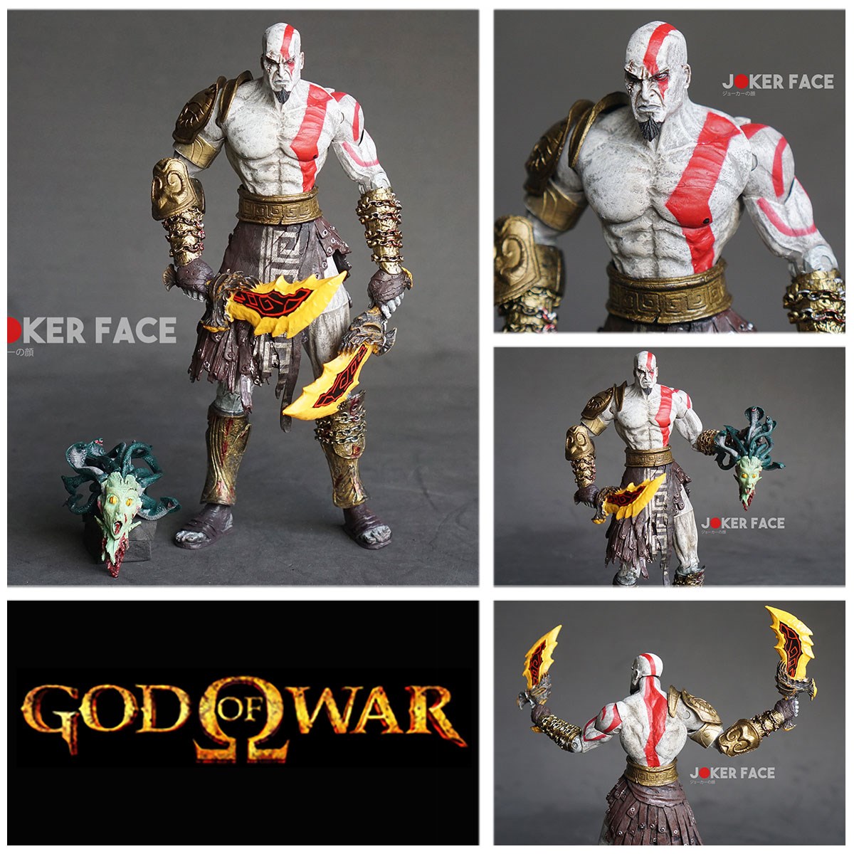 Action figure Kratos Medusa head - God Of War
