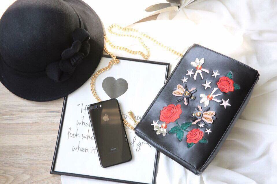 Túi xách Zara màu đen đẹp size 25cm