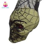  Trang trí Halloween đầu lâu đèn túi treo lưới nhện 