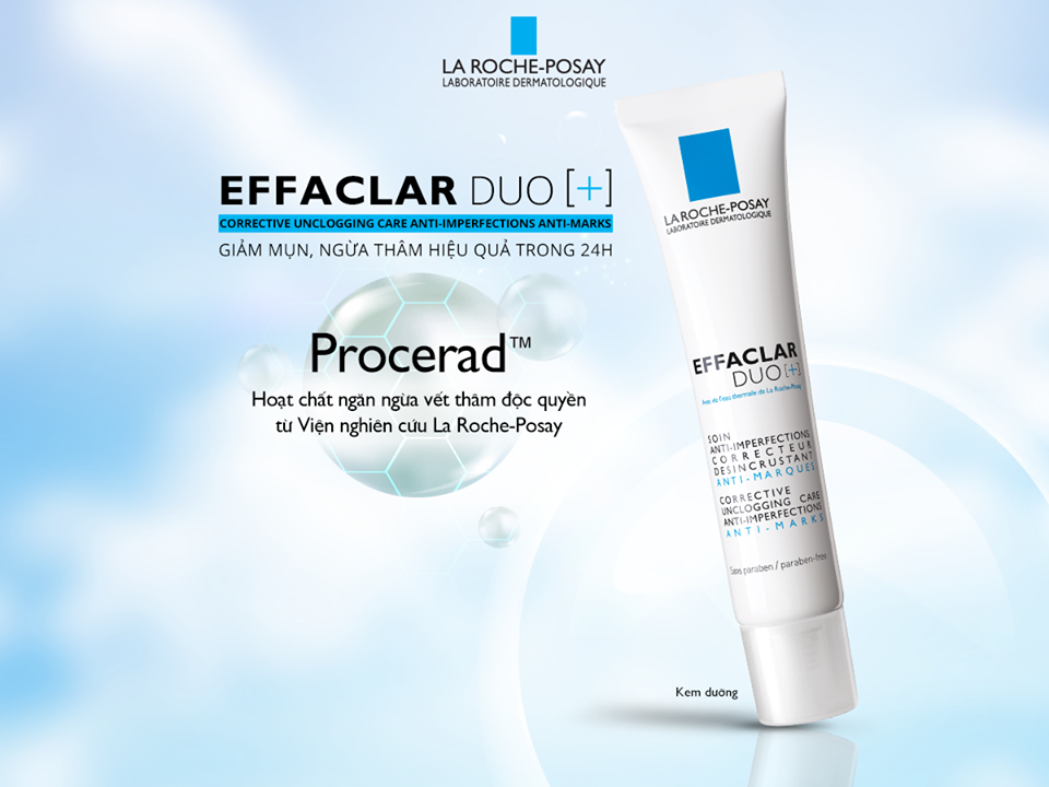 kem tri mun La Roche-Posay Effaclar DUO+