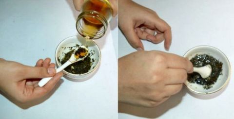 Cách làm kem tẩy tế bào chết da mặt bằng Trà Xanh
