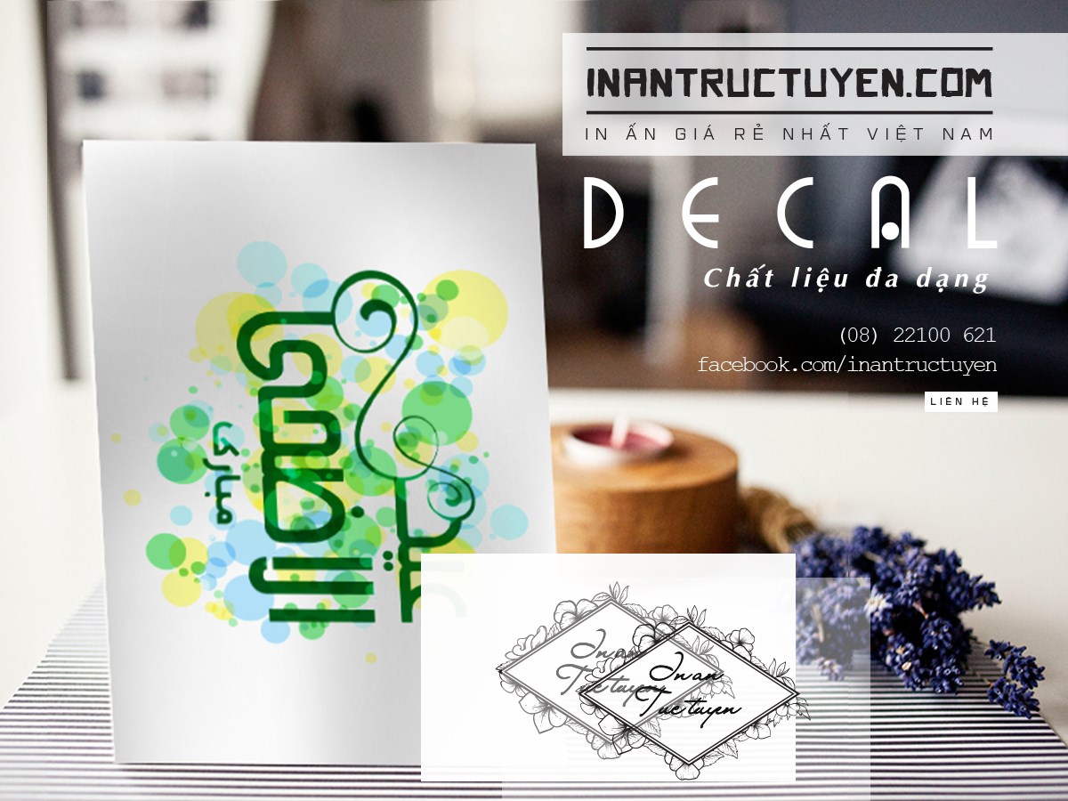 in decal, in tem giá rẻ tại in ấn trực tuyến
