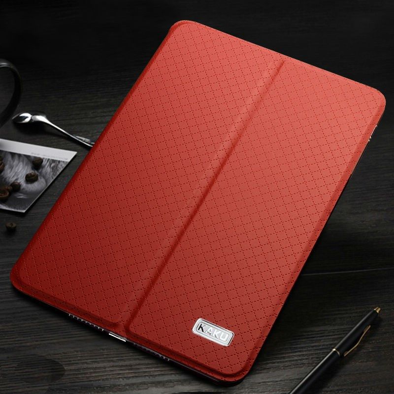 iPad mini 1-2-3 - Bao da cao cấp KAKU 2 màu mẫu Change (Đỏ nâu - Đen)