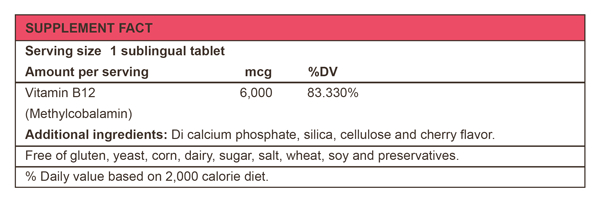esteem vitamin b12 supp