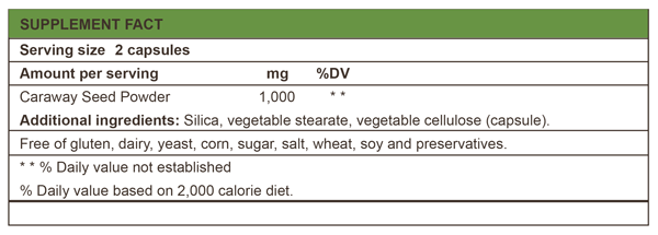 Esteem Caraway Seed Supplement