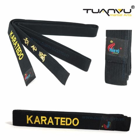 Đai võ thêu Karatedo , đai võ, dai vo, đai tập võ, dai tap vo