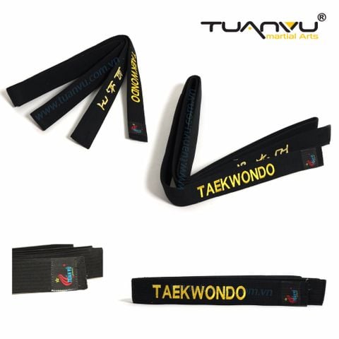 Đai võ thêu taekwondo , dai vo theu taekwondo, đai võ, dai vo, đai tập võ, dai tap vo