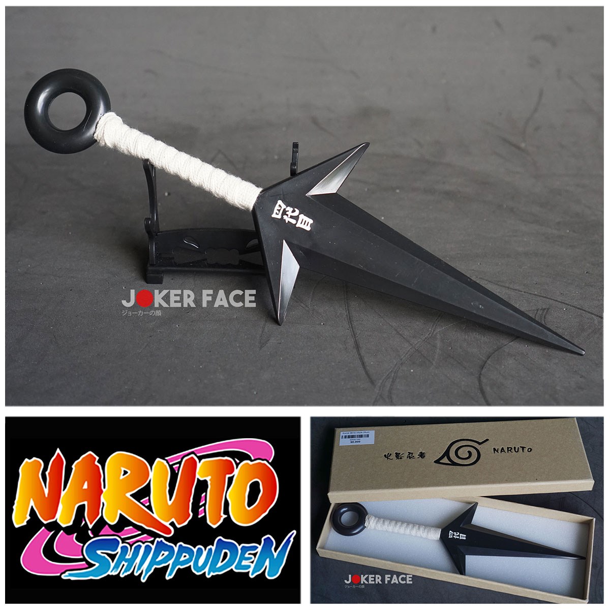 Kunai Đệ tứ nhựa 26cm (trắng) | Phụ kiện Naruto – Joker Face Shop