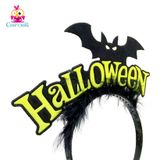  Cài chữ Halloween dơi 
