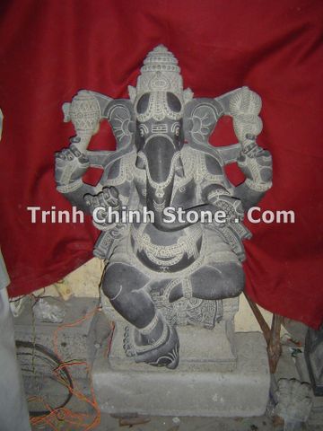 Tượng Ganesha bằng đá mỹ nghệ non nước
