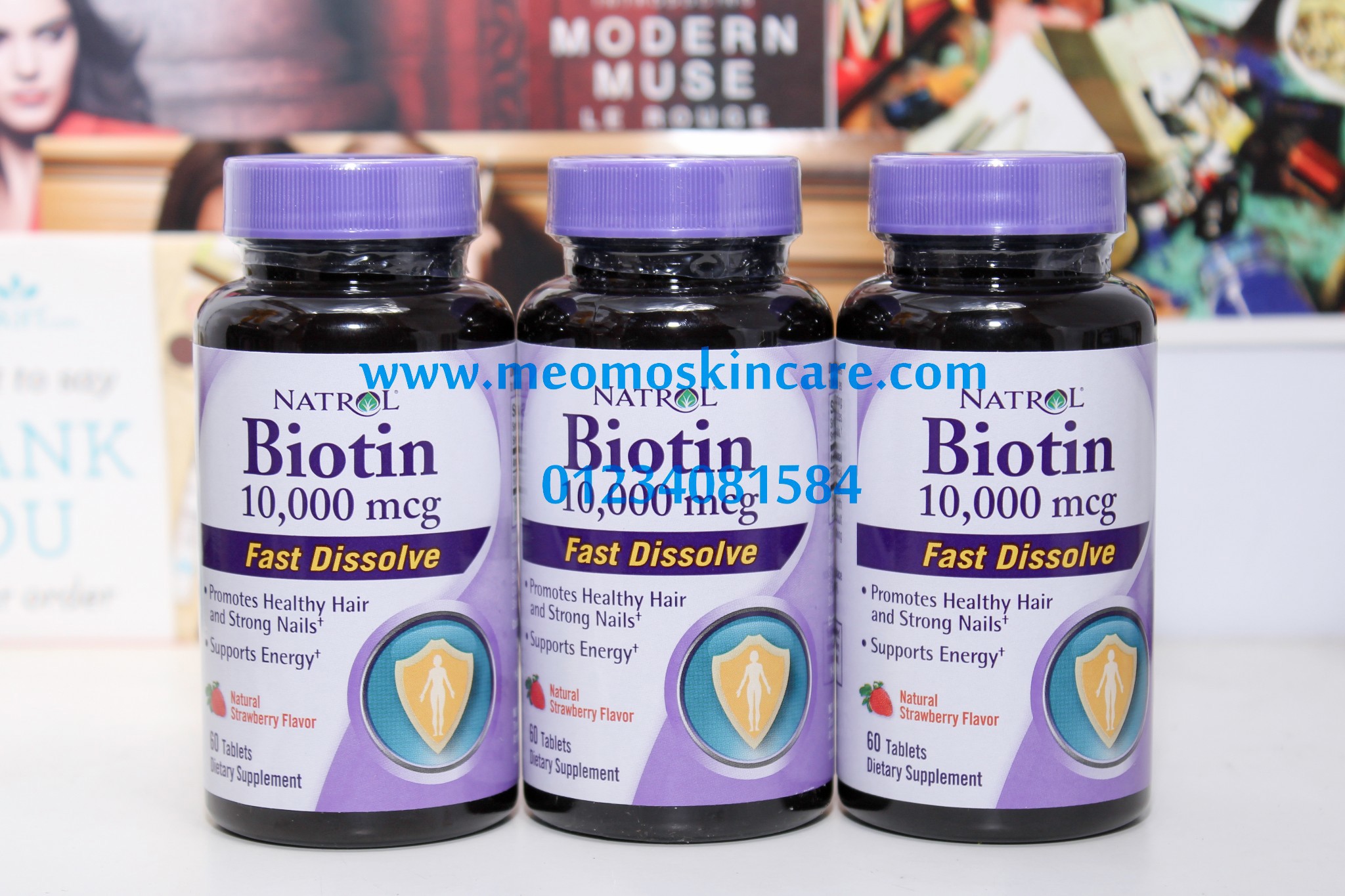 Natrol Biotin 10,000 mcg Fast Dissolve 60 tablet