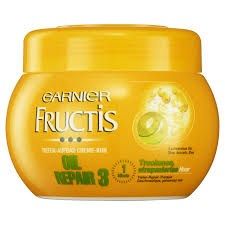 GARNIER Fructis - Kem hấp phục hồi và giúp tóc bóng mượt - Oil Repair 3 Tiefen-Aufbau Creme-Kur, 300 ml