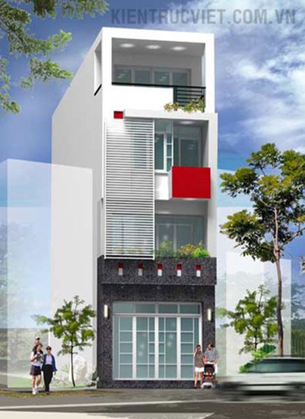 Giải pháp thiết kế nhà phố 4m lệch tầng nhalechtang grande - Giải pháp thiết kế nhà phố 4m lệch tầng