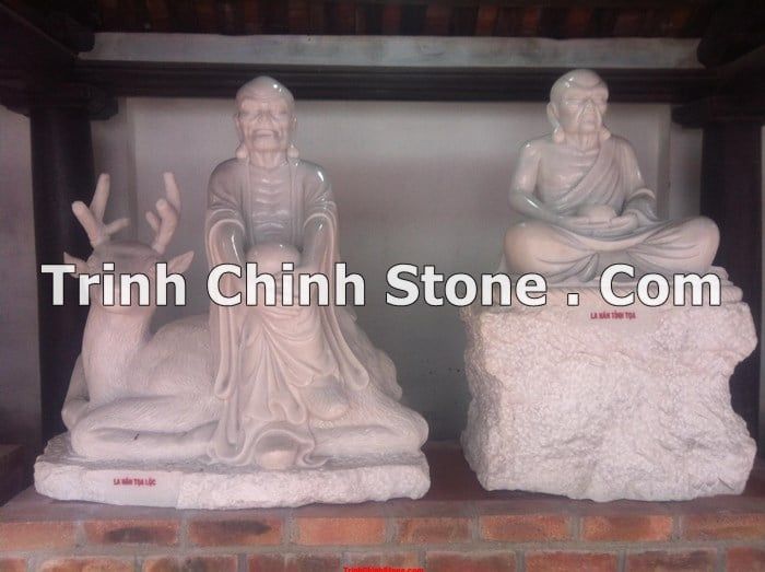 Bộ [2] 1 - 9 tượng trong bộ thập bát là hán làm cho chùa Hưng Khánh - Hải Phòng
