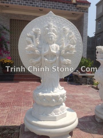 Phật thiên thủ thiên nhãn bằng đá non nước