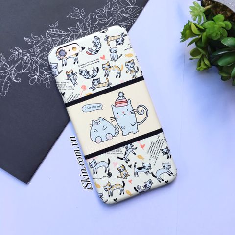 ỐP Lưng Iphone 7 Plus UMKU Mèo Nhật Dễ Thương Silicon Dẻo Có Dạ Quang
