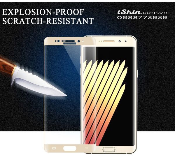 Miếng Dán Kính Cường Lực Full Màng Hình Cong Samsung Galaxy Note 7 Cao Cấp
