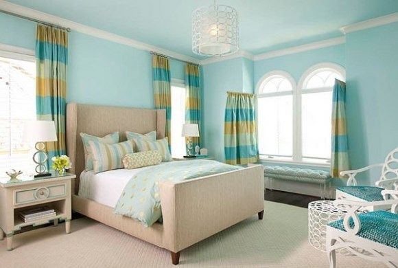 Thiết kế nội thất căn hộ chung cư tông màu xanh ấn tượng