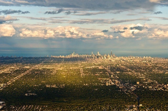 chicago skyline - bầu trời chicago