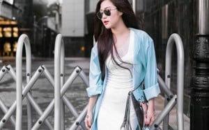 Sao Việt chọn màu đơn sắc cho street style giao mùa
