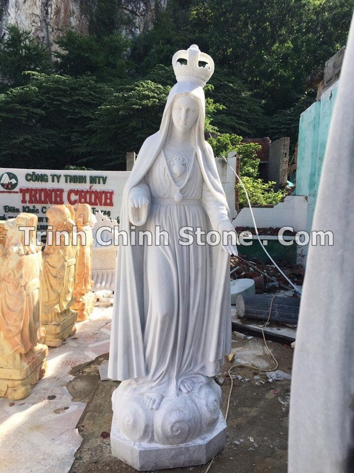 tượng đá đức mẹ fatima