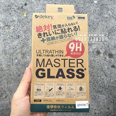Miếng dán iPhone 6+/7+/8+ kính cường lực Dekey - Made in Japan
