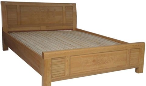 Wooden Bed 020