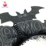  Cài chữ Halloween dơi 