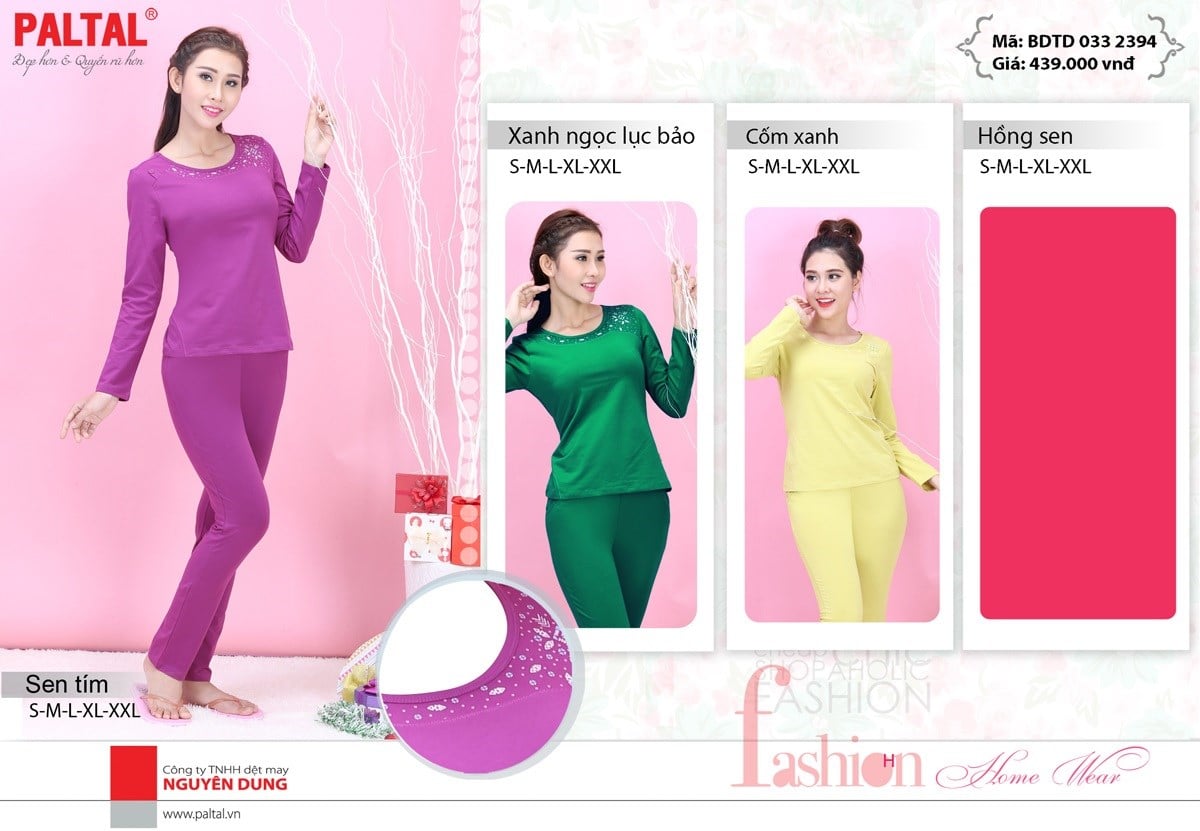 Bộ Sưu Tập Thu Đông 2016 - Đồ Bộ Thu Đông Đẹp Nhất - Thương Hiệu Đồ Mặc Nhà Cao Cấp PALTAL