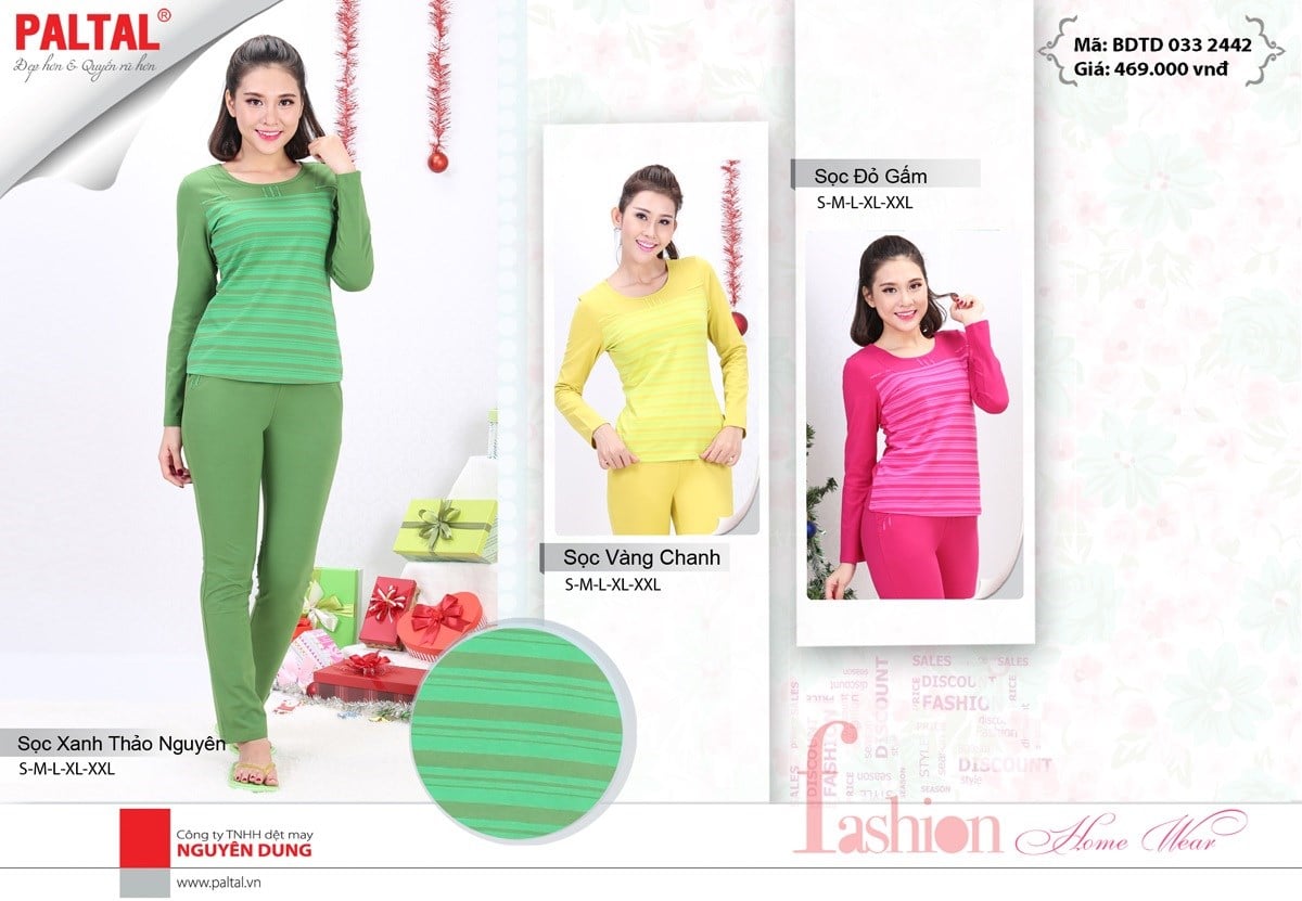 Bộ Sưu Tập Thu Đông 2016 - Đồ Bộ Thu Đông Đẹp Nhất - Thương Hiệu Đồ Mặc Nhà Cao Cấp PALTAL