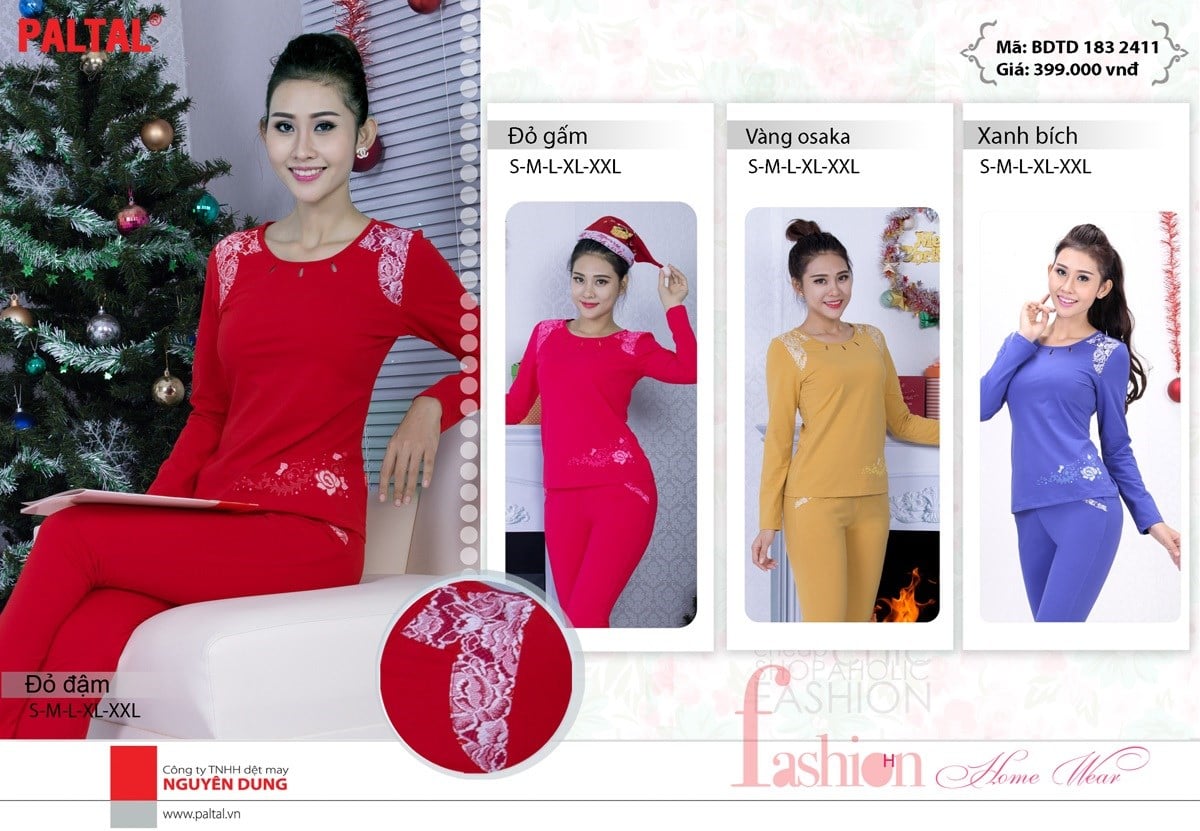 Bộ Sưu Tập Thu Đông 2016 - Đồ Bộ Thu Đông Đẹp Nhất - Thương Hiệu Đồ Mặc Nhà Cao Cấp PALTAL