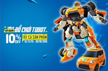 Chương Trình Trải Nghiệm Đồ Chơi Tobot Tháng 10 Cùng FunnyLand