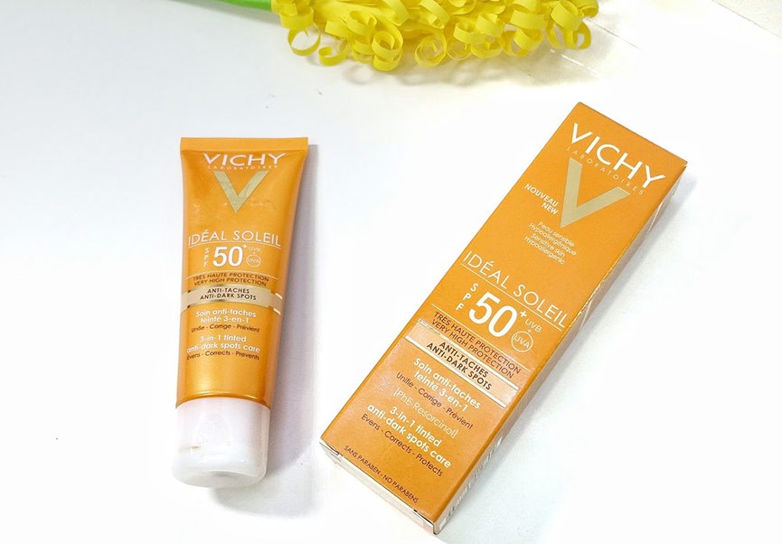 Kết quả hình ảnh cho Kem chống nắng Vichy Ideal Soleil