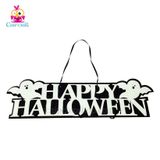  Bảng Trang Trí Happy Halloween dơi tím 