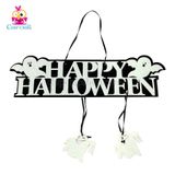  Bảng Trang Trí Happy Halloween dơi tím 