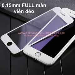 Kính CL iPhone 7/ 8/ SE 2/ SE 3 Full màn viền dẻo 0.15mm