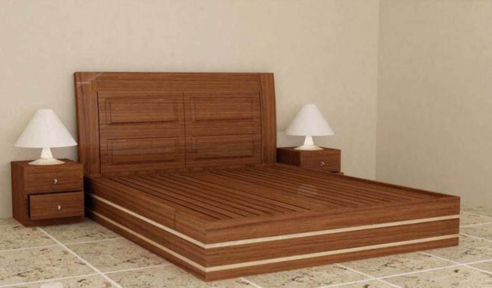 Wooden Bed 012