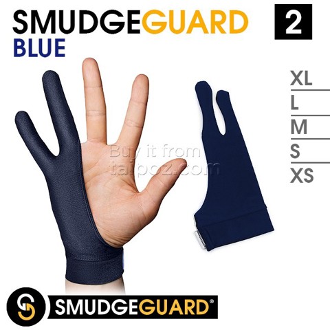 Găng tay họa sĩ SmudgeGuard, loại 2 ngón - Blue