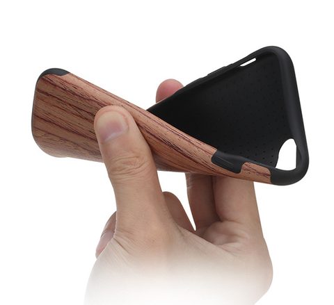 Ốp lưng iPhone 7 Plus GỖ Rock Origin Grained vân gỗ cao cấp đẹp Tp.Hcm