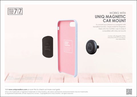 Ốp Lưng Da Iphone 7 Plus Uniq Outfitter Pastel Cao Cấp Chính Hãng